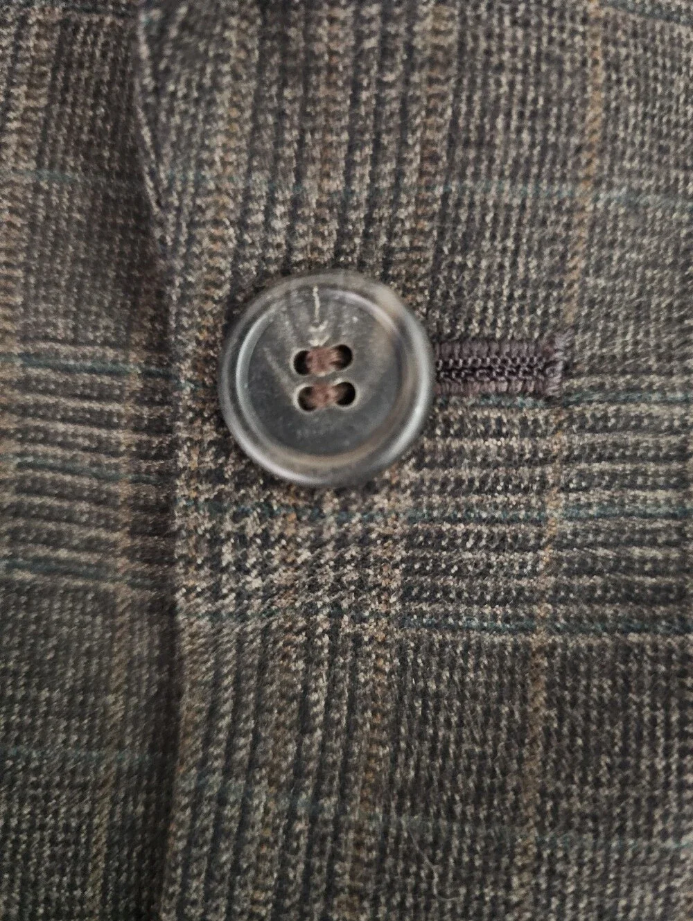 Today's Man 100% Wool Blazer Vest Men’s 41R Brown Glen Plaid Country Heritage